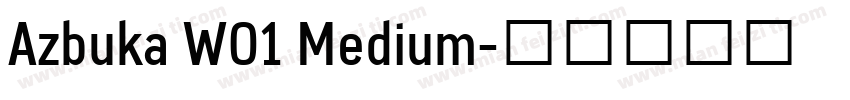 Azbuka W01 Medium字体转换